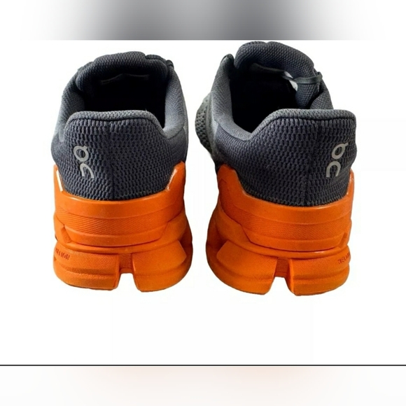 On Cloud Cloudflyer Running Waterproof Gray/Orange Men Size 9.5 or Women 11 - Picture 4 of 7